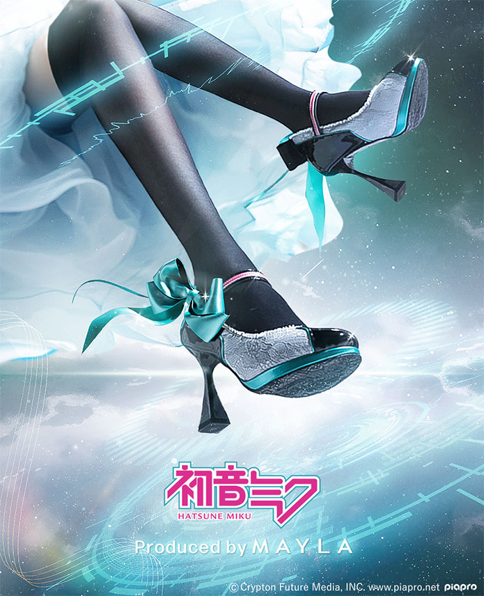 「初音ミク×MAYLA」コラボパンプスが可愛すぎ！1月31日より予約開始に「買うしかない」