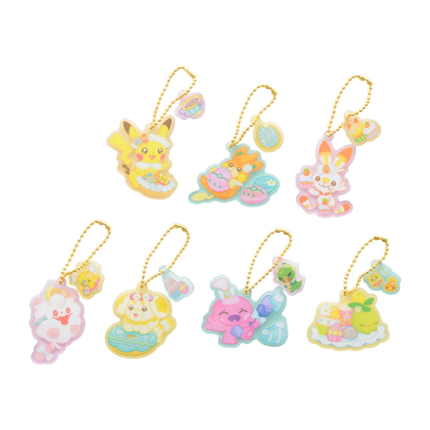 「Pokémon Yum Yum Easter」アクリルチャームコレクション