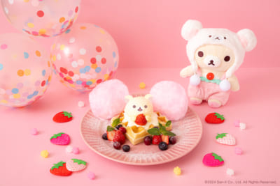 「KORILAKKUMA 20th ANNIVERSARY CAFE」コリラックマのいちごわっふる　　税込1,590円