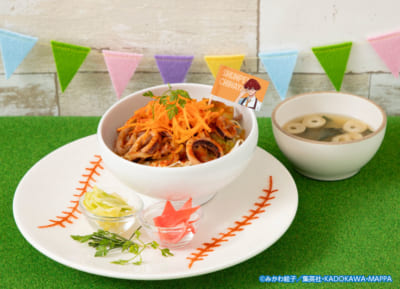 「忘却バッテリーカフェ」俺たちの青春丼 【千早 瞬平】イカ焼き丼