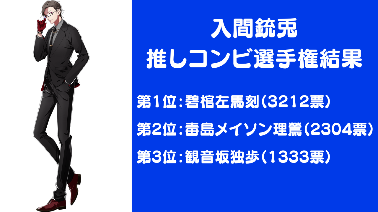 『ヒプノシスマイク』入間銃兎推しコンビ選手権結果