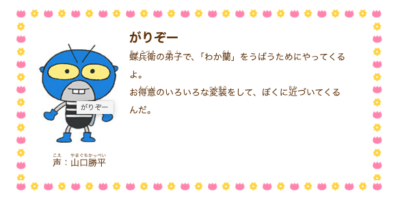 「山口勝平さんといえば？」第7位：はなかっぱ（がりぞー） 452票