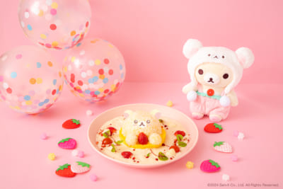 「KORILAKKUMA 20th ANNIVERSARY CAFE」コリラックマのいちごだいすきオムライス　　税込1,790円