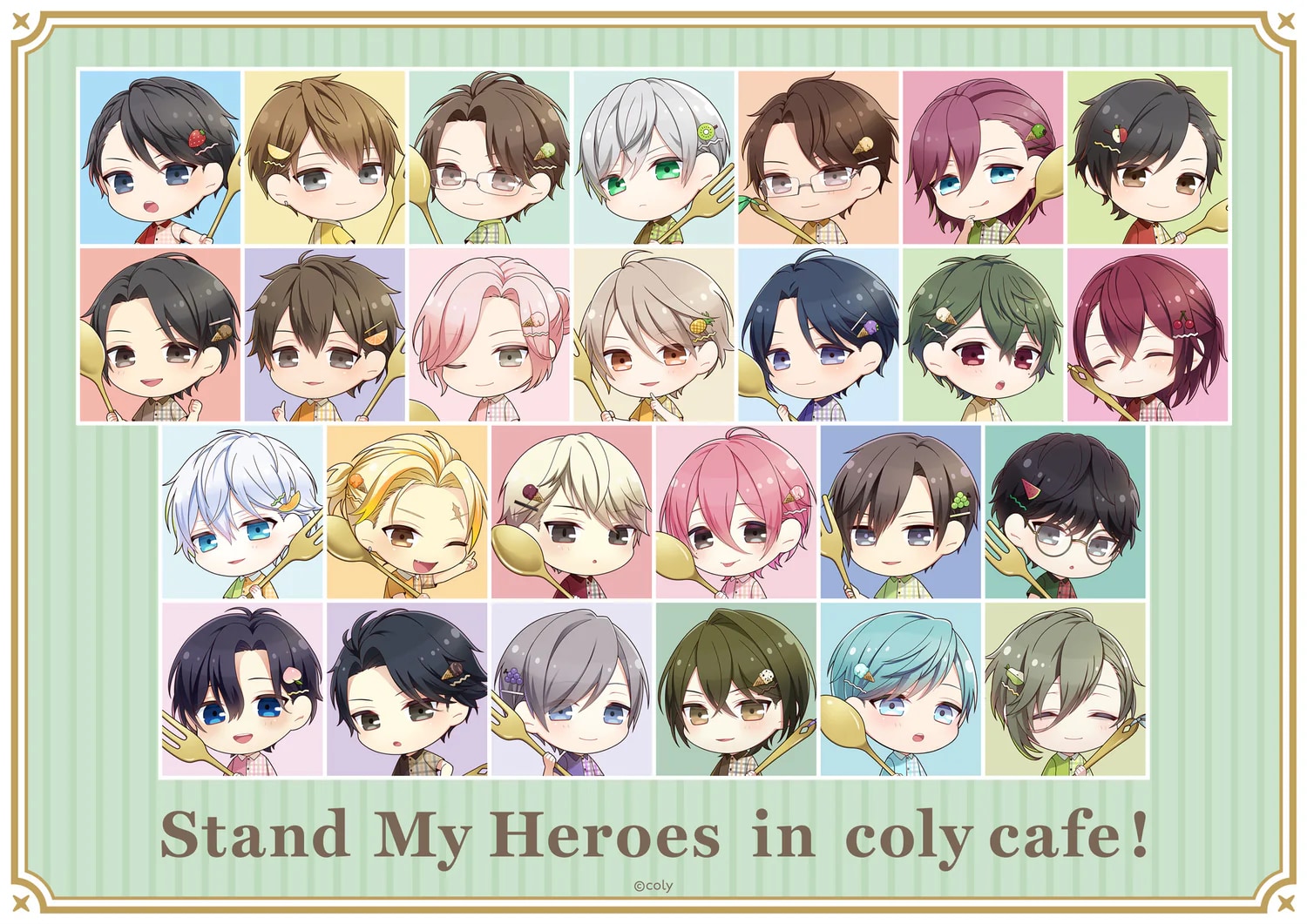 「スタマイ in coly cafe! vol.2」ヘアピンを付けたヒーローたちにキュン！フルーツを使用したフードが登場