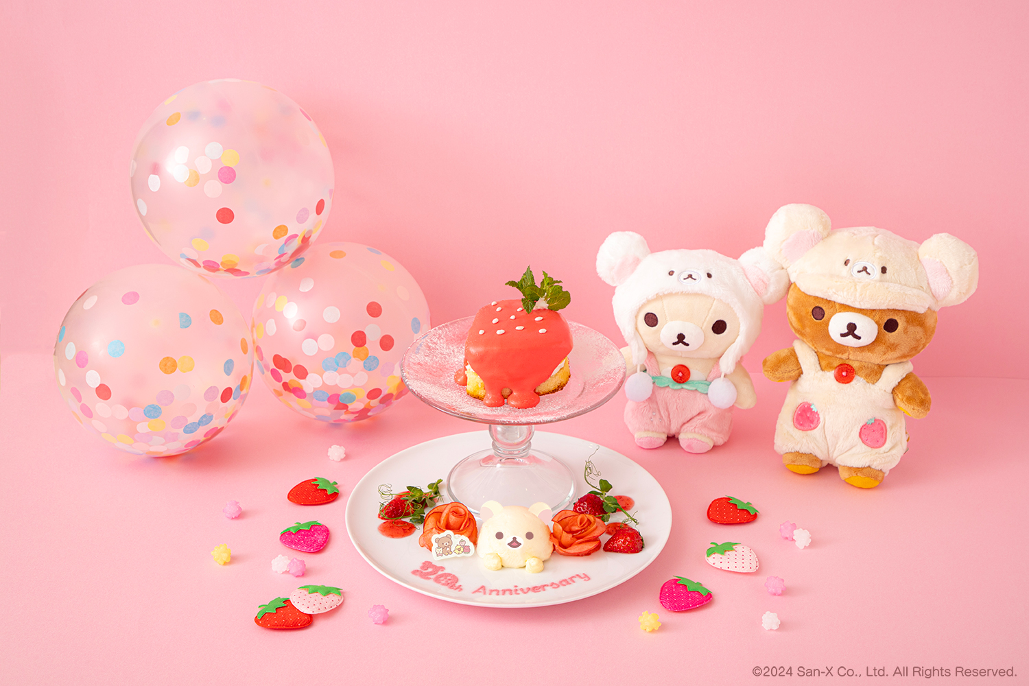 「KORILAKKUMA 20th ANNIVERSARY CAFE」コリラックマ 20th ANNIVERSARYケーキ　　税込1,890円