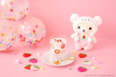 「KORILAKKUMA 20th ANNIVERSARY CAFE」コリラックマのいちごスムージー　　税込1,090円