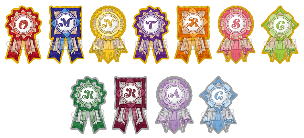 『うたの☆プリンスさまっ♪（うたプリ）』コンセプトショップ「SHINING STORE（シャイニングストア）」トレーディングピンズ Ceremony Rosettes Ver.