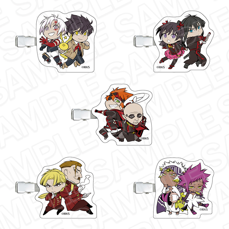 「『D.Gray-man』 POP UP SHOP」アクリルヘアクリップ 価格：各770円(税込)