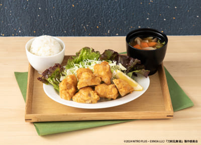 「刀剣乱舞 廻 × Box cafe&space」本丸のからあげ定食