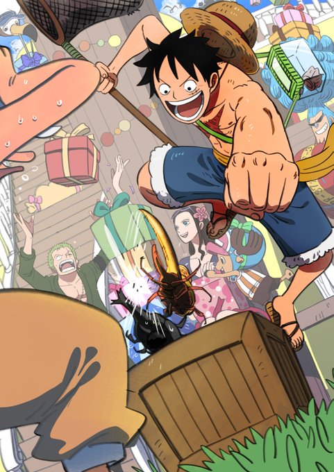 『ONE PIECE』ルフィの誕生日イラスト