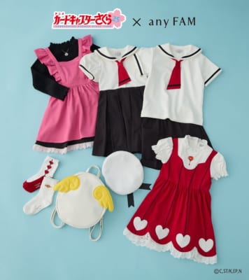 「カードキャプターさくら×any FAM」コラボ服