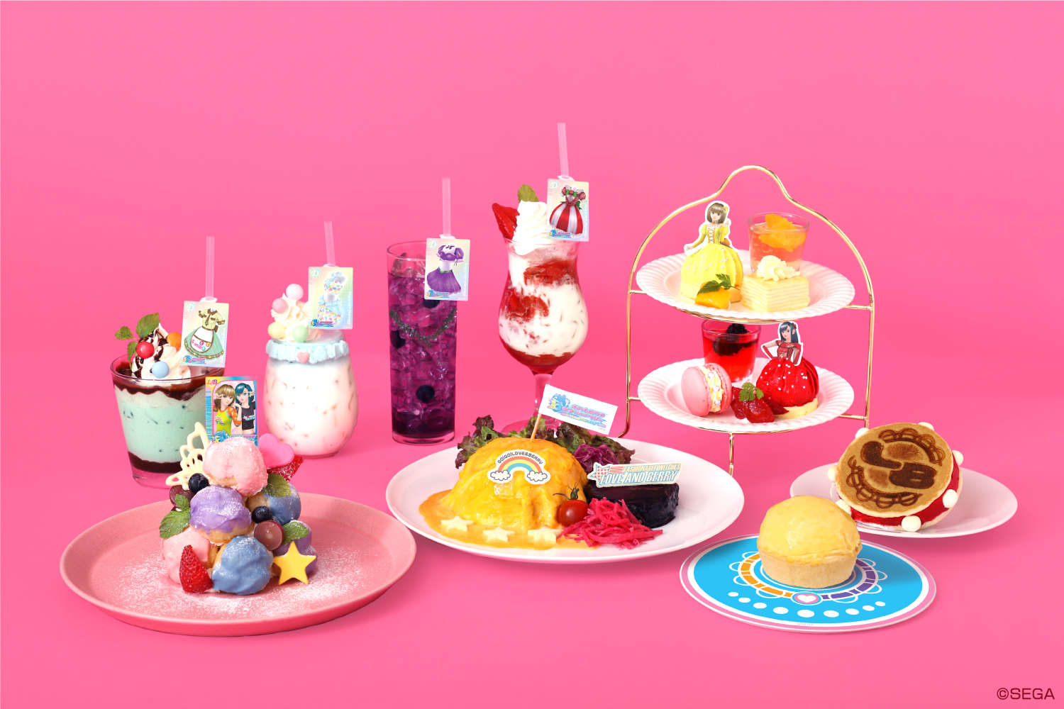 「オシャレ魔女 ラブ and ベリー 20th Anniversary Cafe」メニュー集合