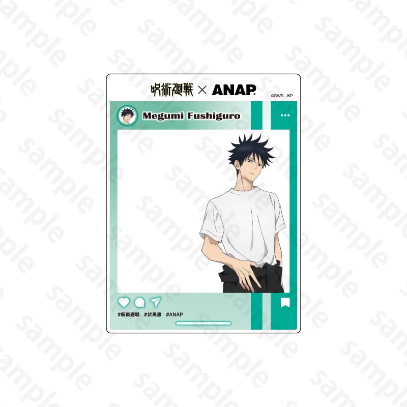 「呪術廻戦×ANAP」等身SNS風カード 伏黒