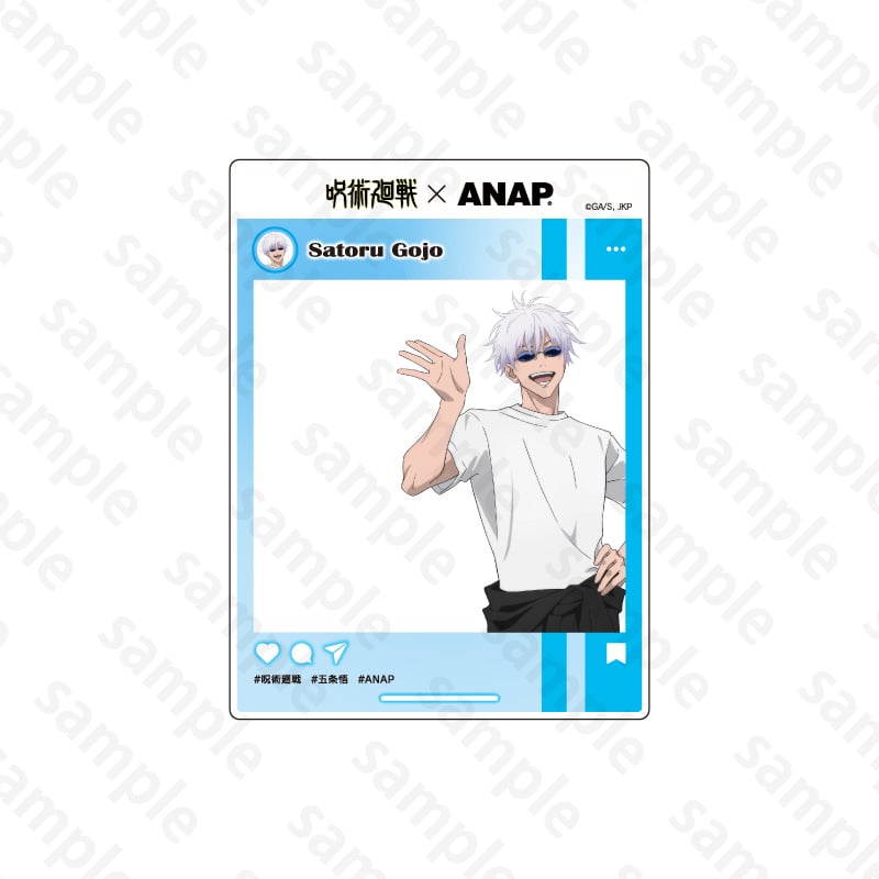 「呪術廻戦×ANAP」等身SNS風カード　五条