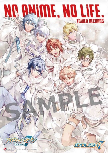 「IDOLiSH7×NO ANiME, NO LiFE.」コラボポスター