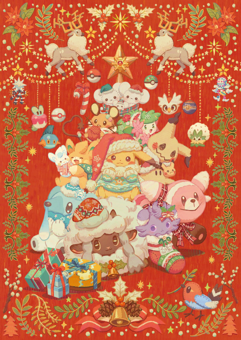 「Pokémon Heartwarming Christmas」メインアート