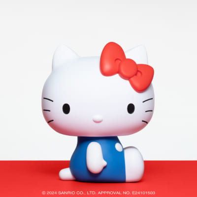 Happyくじ「HELLO KITTY 50th～ハッピーアニバーサリー★～」LAST賞　BIG! ハローキティ おすわりフィギュア（セブン-イレブン限定）