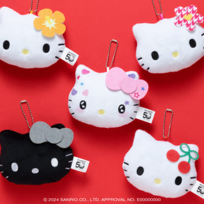 Happyくじ「HELLO KITTY 50th～ハッピーアニバーサリー★～」B賞：フェイスチャーム（全5種）