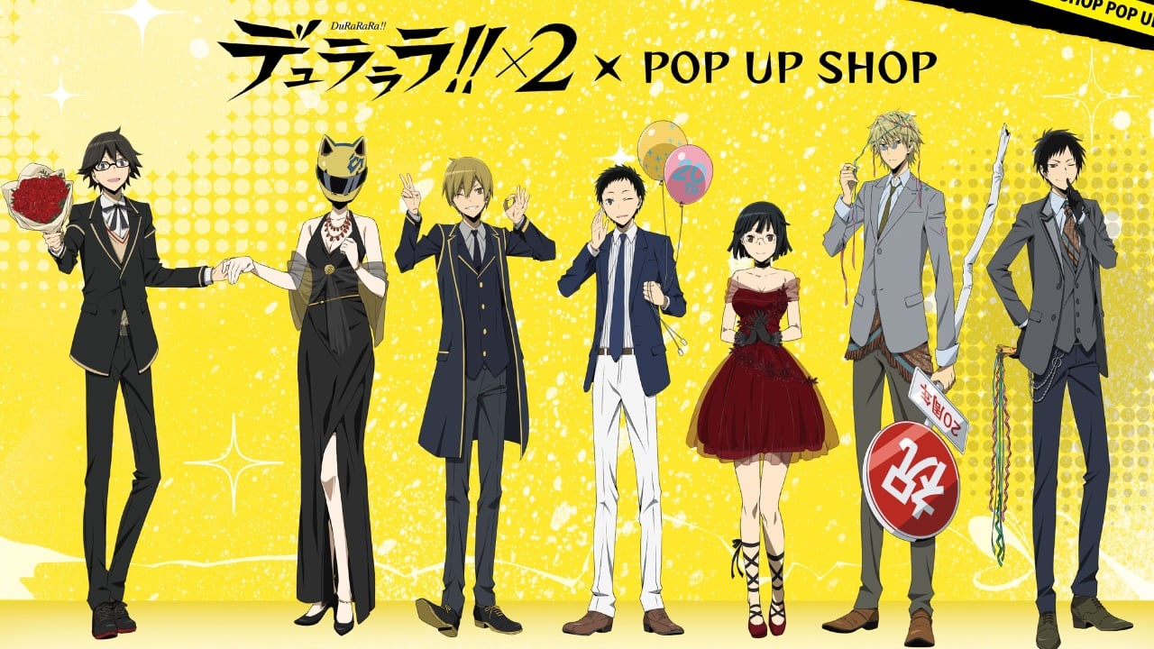 原作20周年『デュラララ!!』ポップアップショップが池袋で開催！臨也やシズちゃんたちがドレスアップでお祝い