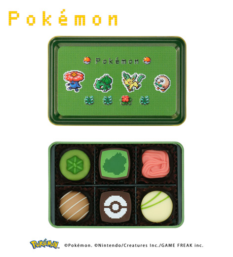 「メリーチョコレート×ポケットモンスター」アソートボックス（くさ／ほのお／みず／でんき） 6個入