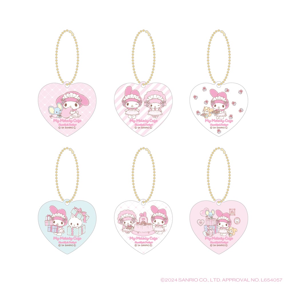 「My Melody Cafe ～Heartful Party～」アクリルキーホルダー（ランダム6種）