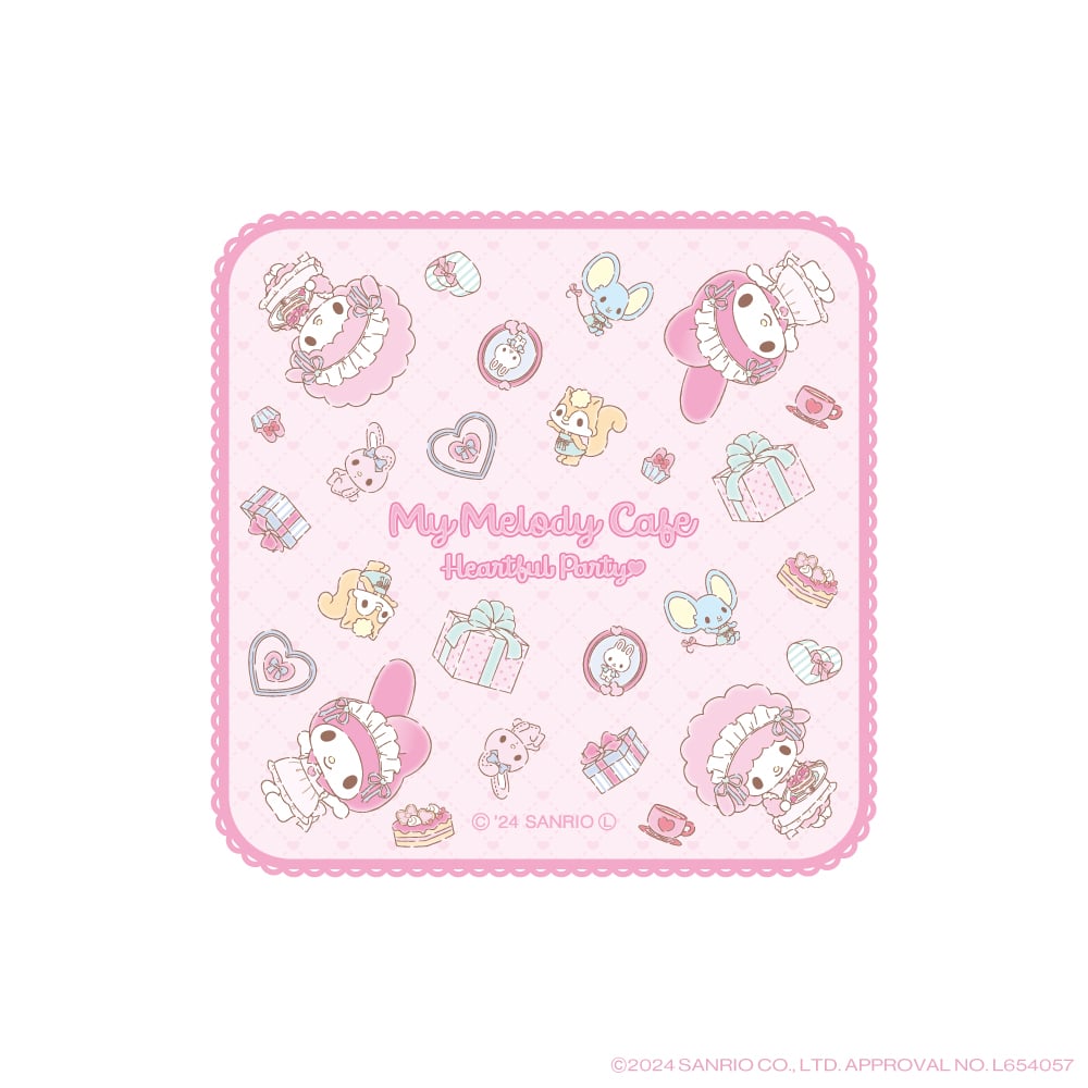 「My Melody Cafe ～Heartful Party～」ミニタオル