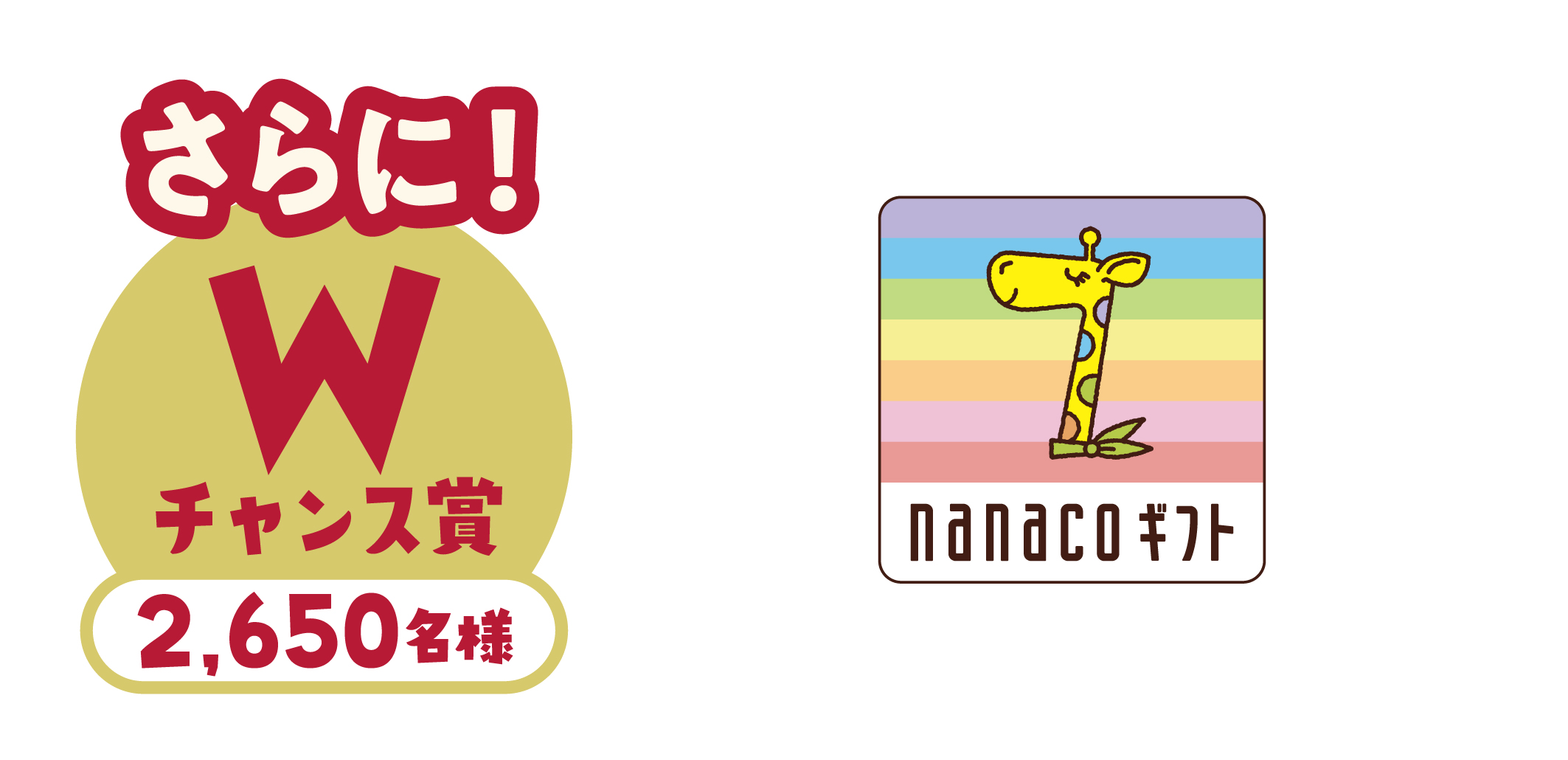 「ちいかわ×イトーヨーカドー」【Wチャンス賞】2,650名様 nanacoギフト （300円分）