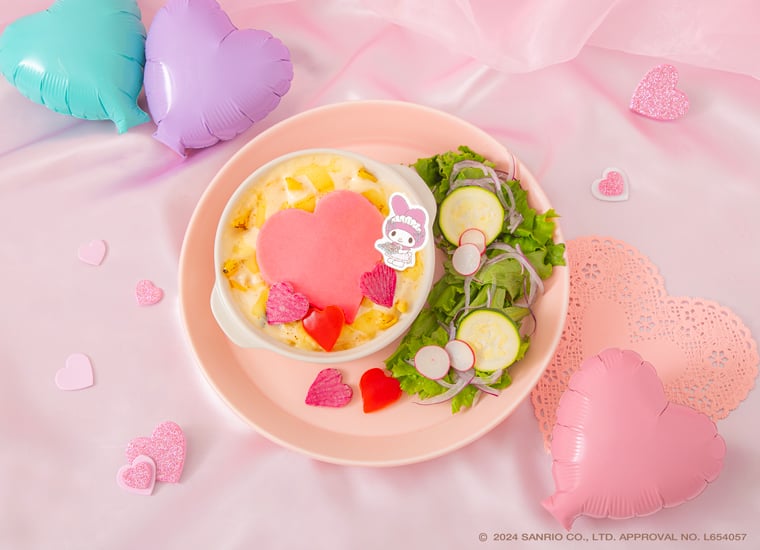 「My Melody Cafe ～Heartful Party～」マイメロディの♡♡♡グラタン！