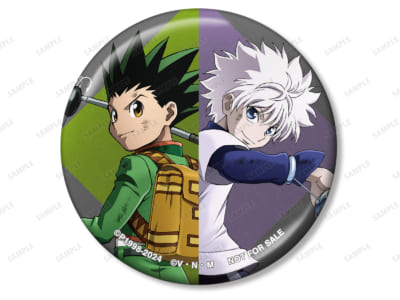 「『HUNTER×HUNTER』アニメイトフェア in 2024 Winter」描き下ろし ゴン&キルア 戦う背中ver. メタリック75mm缶バッジ アニメイト限定特典