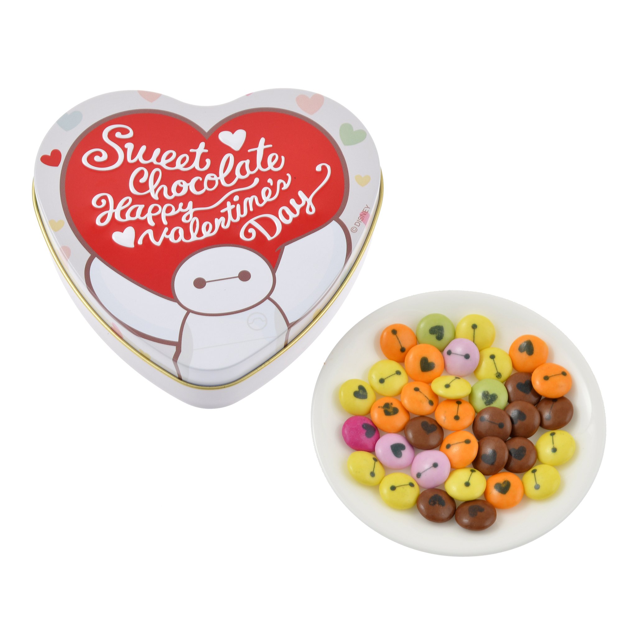 「ディズニー×GODIVA」ベイマックス チョコレート 缶入り BAYMAX HEART VALENTINE