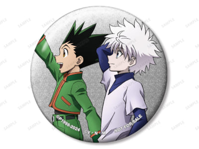 「『HUNTER×HUNTER』アニメイトフェア in 2024 Winter」描き下ろし ゴン&キルア 歩みver. グリッター75mm缶バッジ アニメイト限定特典