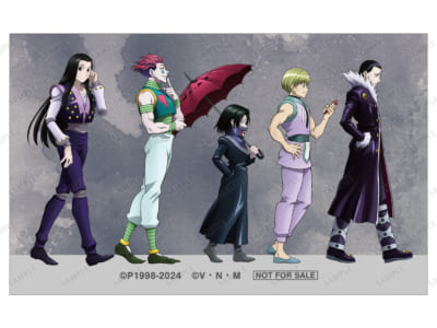 「『HUNTER×HUNTER』アニメイトフェア in 2024 Winter」描き下ろし クロロ&シャルナーク&フェイタン&ヒソカ&イルミ 歩みver. イラストカード