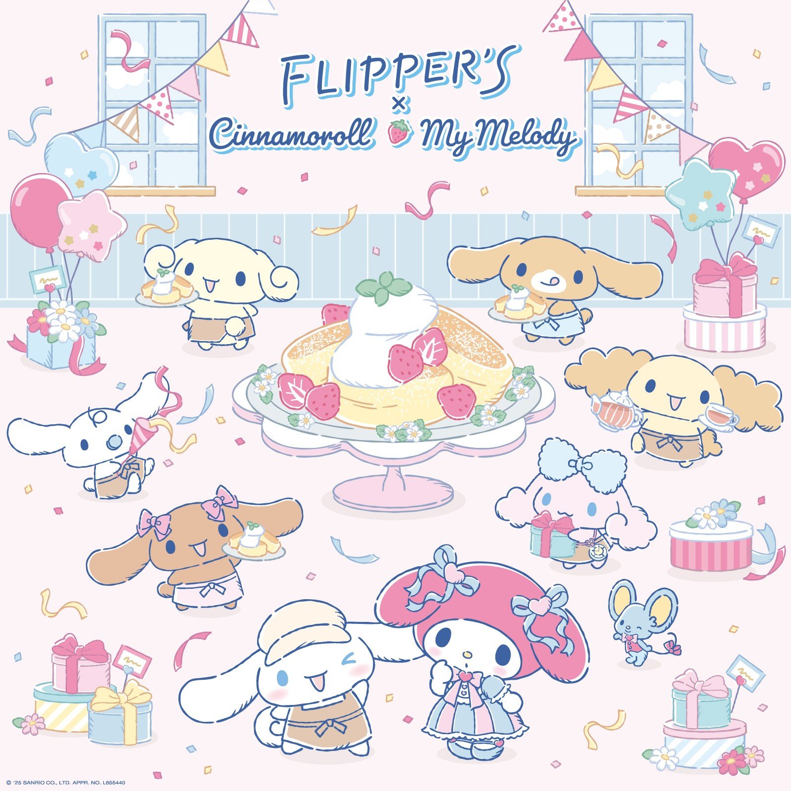 「サンリオ×FLIPPER’S」コラボカフェが開催決定！シナモロール・マイメロをイメージしたメニューが登場