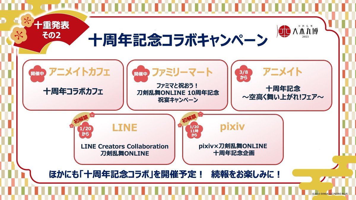 『刀剣乱舞ONLINE』十重発表 その2