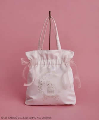 「マイメロ×Maison de FLEUR」コラボコレクション　My Melody ダブルリボントートバッグ​