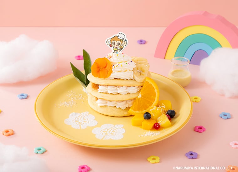 「ナルミヤキャラクターズカフェ」ルッキーのトロピカル☆パンケーキ