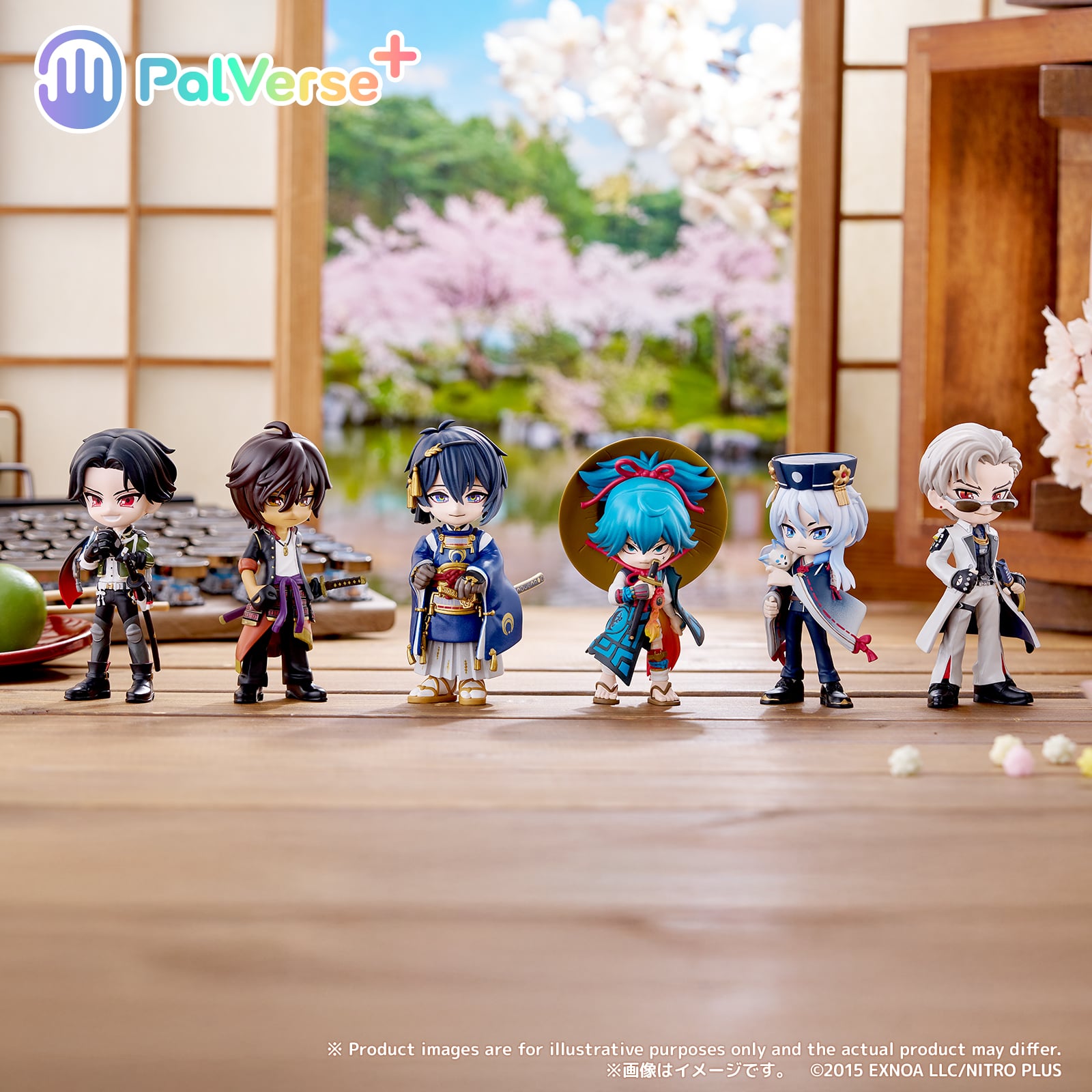 「刀剣乱舞×PalVerse」デフォルメフィギュア第1弾！三日月宗近ら6振りの刀剣男士が手のひらサイズで本丸にやってくる