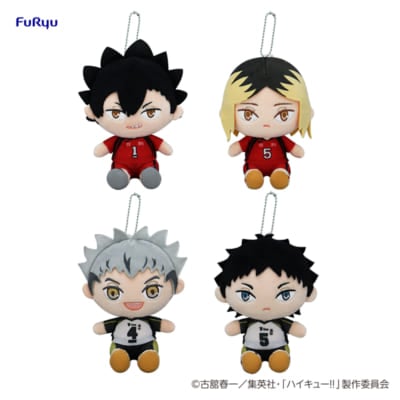 フリューくじ アニメ『ハイキュー!!』ぬいもっち　ダブルゲット賞 ぬいもっちマスコット －CDEF賞セット－