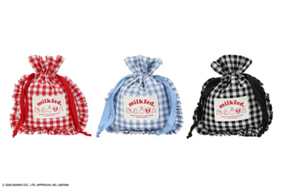 「サンリオ×MILKFED.」DRAWSTRING POUCH