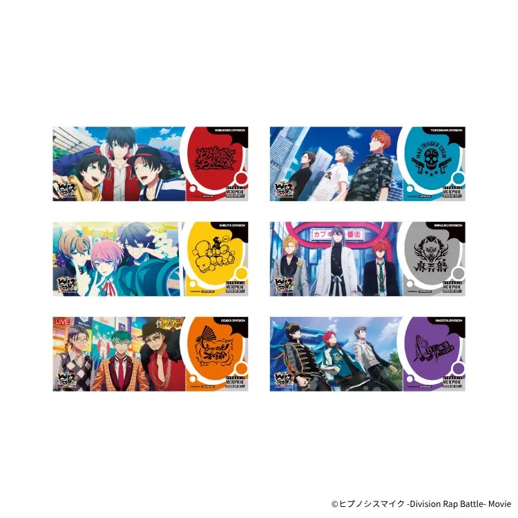 「ヒプムビ展」チケット風カード（ランダム・全6種）