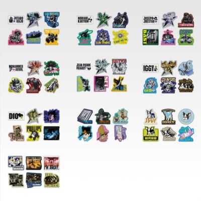 「一番くじ ジョジョの奇妙な冒険 スターダストクルセイダース -STAND RUSH!-」K賞 ステッカーコレクション