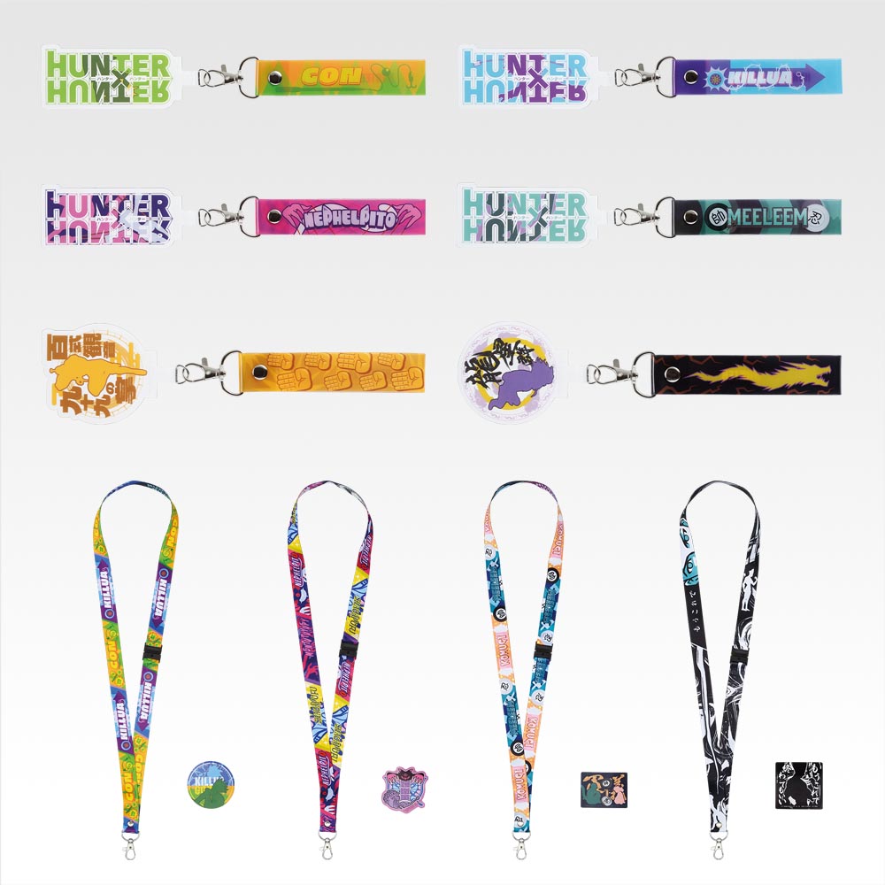「一番くじ HUNTER×HUNTER CHMERA ANT ➁」I賞 ストラップ付きフォンタブ/ネックストラップ＆ステッカーアソート