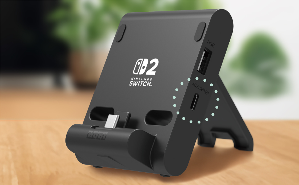 テーブルモード専用 ポータブルUSBハブスタンド 2ポート for Nintendo Switch™ 2