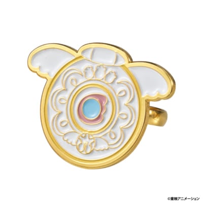 「おジャ魔女どれみ BIG METAL RING」ピュアリンハナちゃんコンパクト
