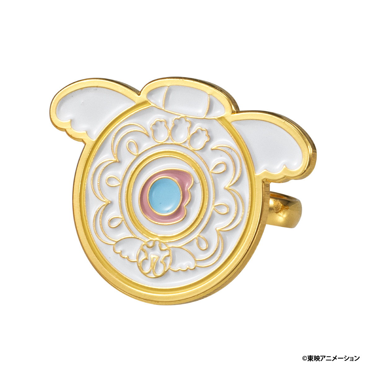 「おジャ魔女どれみ BIG METAL RING」ピュアリンハナちゃんコンパクト