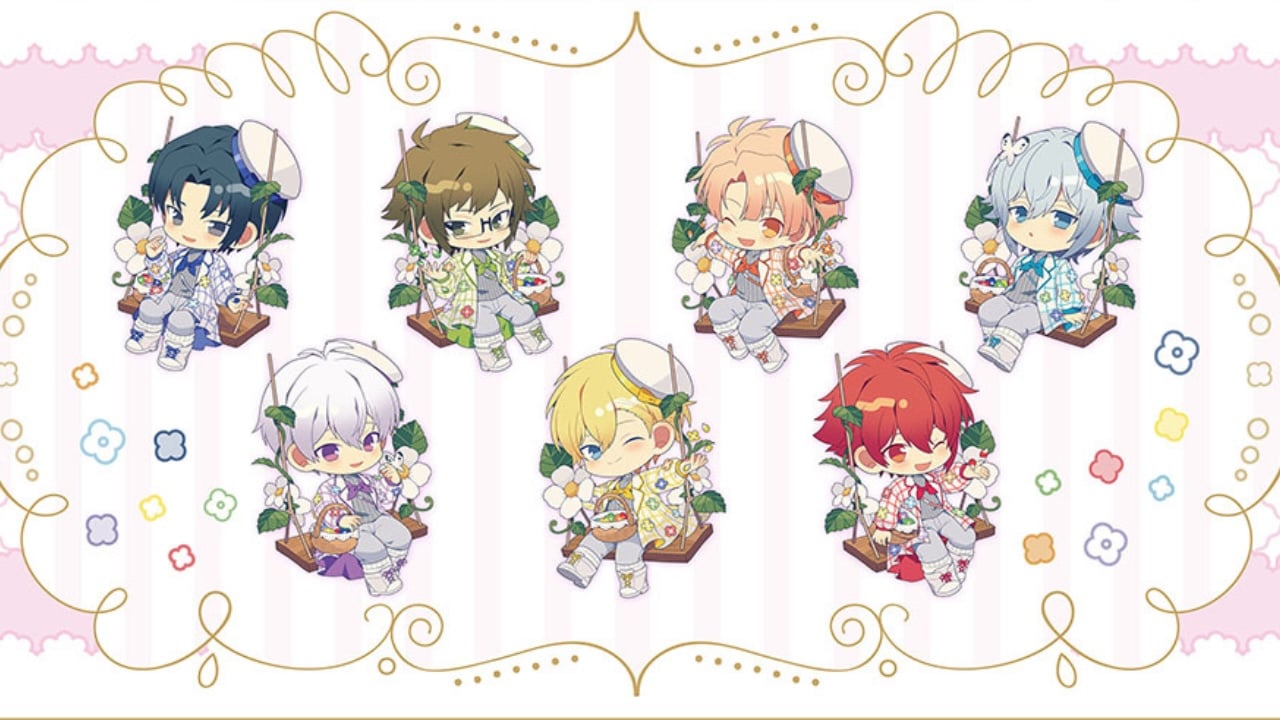 「アイナナ×アニメイトカフェ」IDOLiSH7がお花に囲まれたイラスト解禁で「ミニキャラ可愛すぎる」