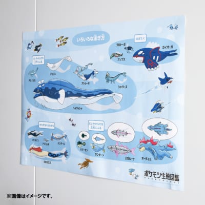 「ポケモン」お風呂ポスター ポケモン生態図鑑