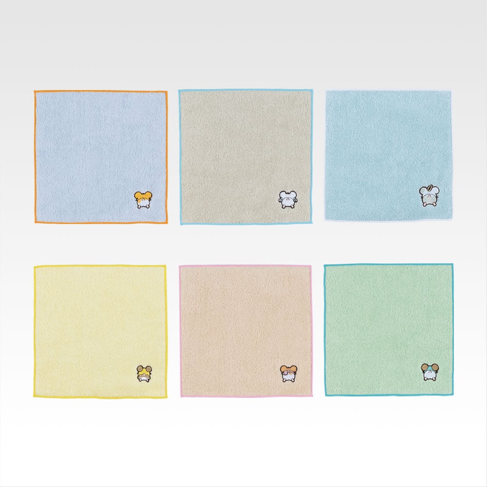 「一番くじ とっとこハム太郎 ～ハムちゃんず！とっとこ登場なのだ！～」J賞 ぷりっとおしり刺繍 ハンドタオル