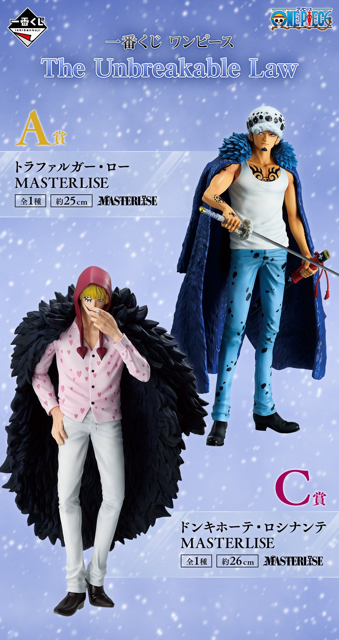「一番くじ ワンピース The Unbreakable Law」A賞:トラファルガー・ロー MASTERLISE/B賞:ベポ MASTERLISE