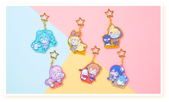 「ピアプロキャラクターズ×サンリオキャラクターズ」ファミマ限定グッズ アクリルチャーム 第2弾